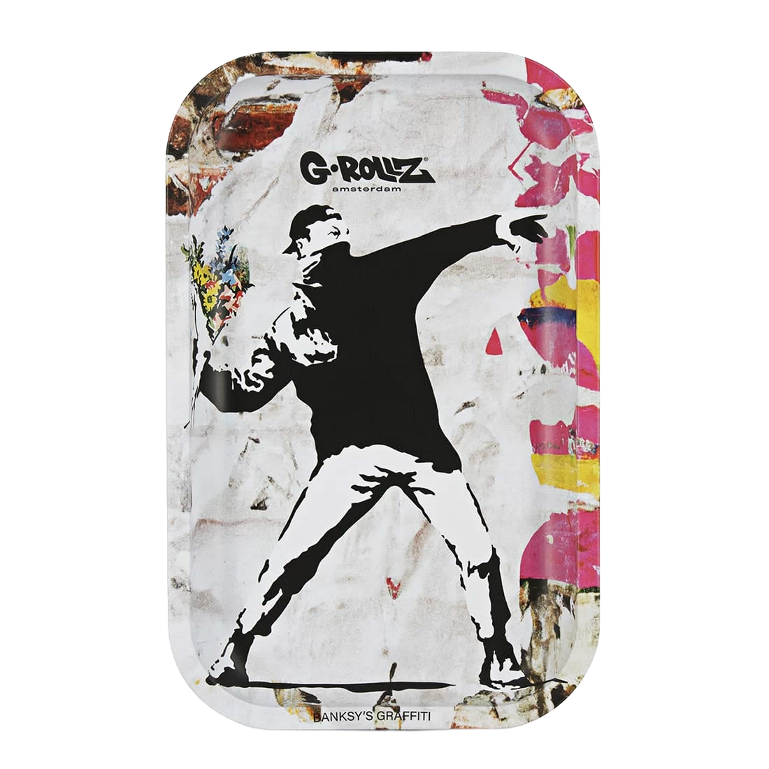 🎨 Plateau à rouler G-Rollz Large Banksy Flower