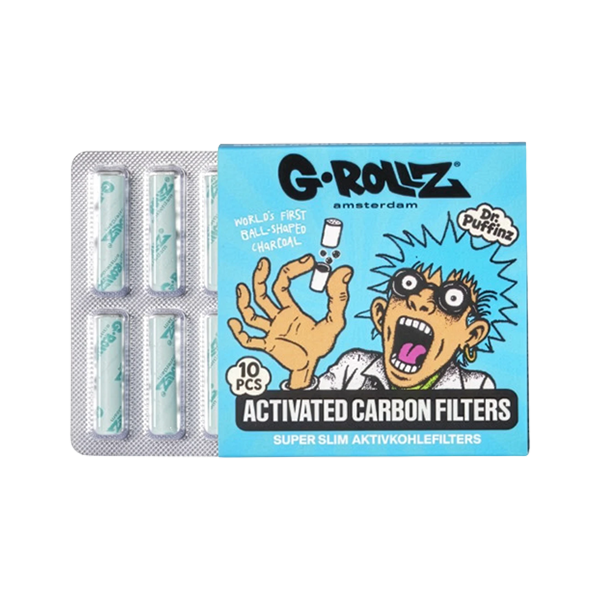 🔵 FILTRES G-ROLLZ AU CHARBON ACTIF – SUPER SLIM (BLEU)